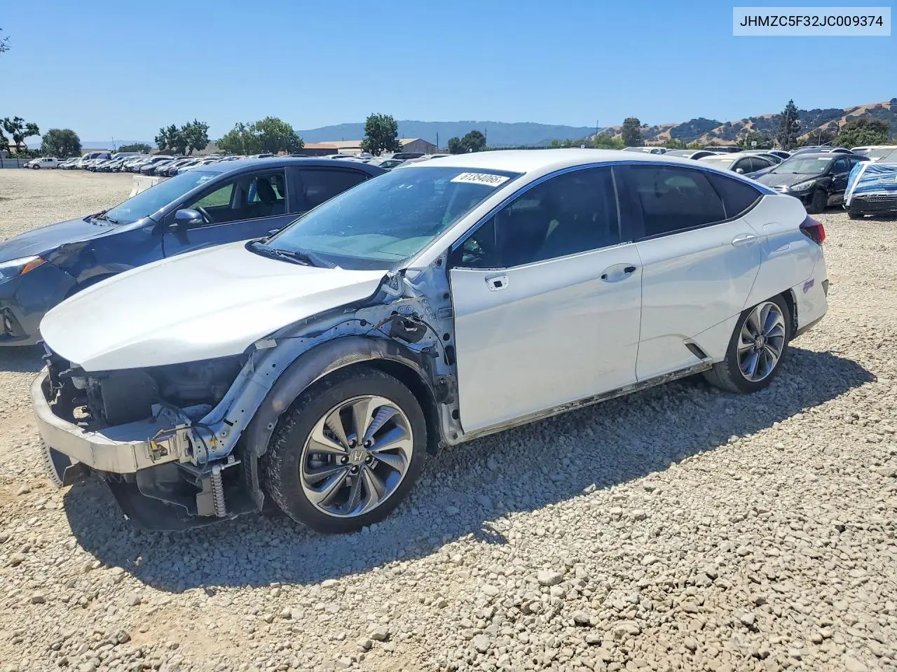 2018 Honda Clarity Touring VIN: JHMZC5F32JC009374 Lot: 61354066