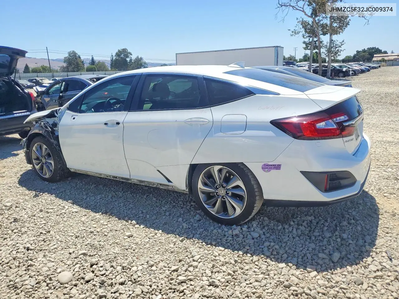 2018 Honda Clarity Touring VIN: JHMZC5F32JC009374 Lot: 61354066