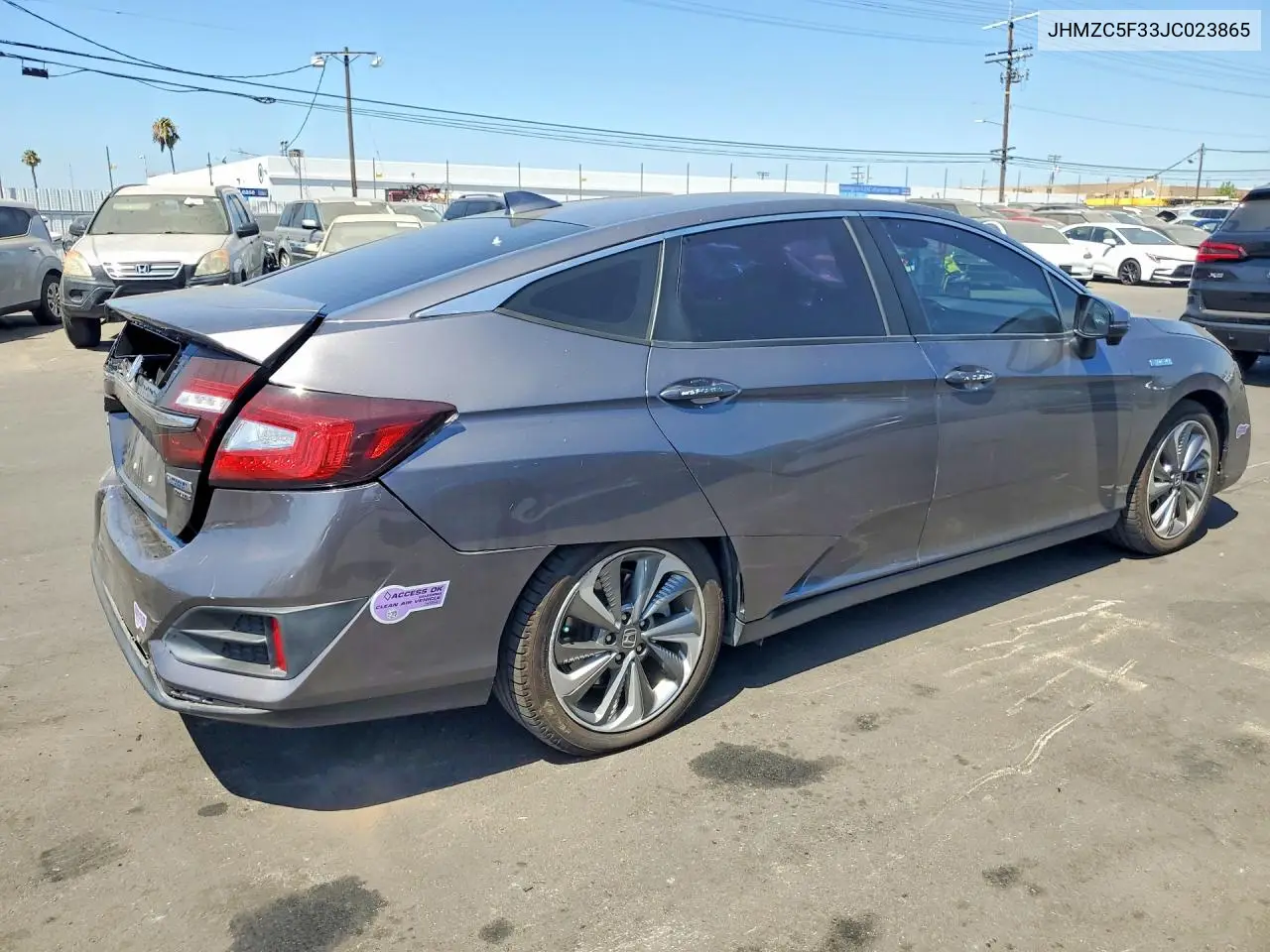 2018 Honda Clarity Touring VIN: JHMZC5F33JC023865 Lot: 62208196