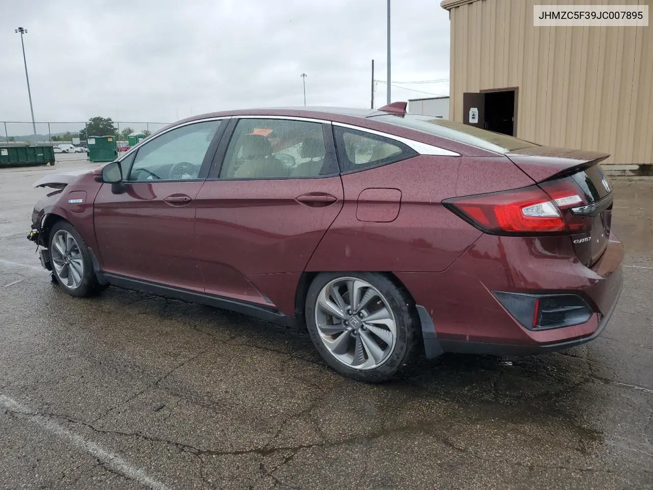 2018 Honda Clarity Touring VIN: JHMZC5F39JC007895 Lot: 63299905
