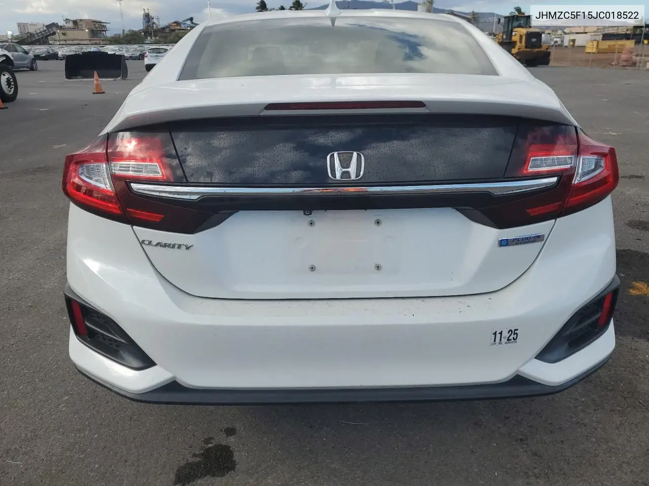 2018 Honda Clarity VIN: JHMZC5F15JC018522 Lot: 71512535