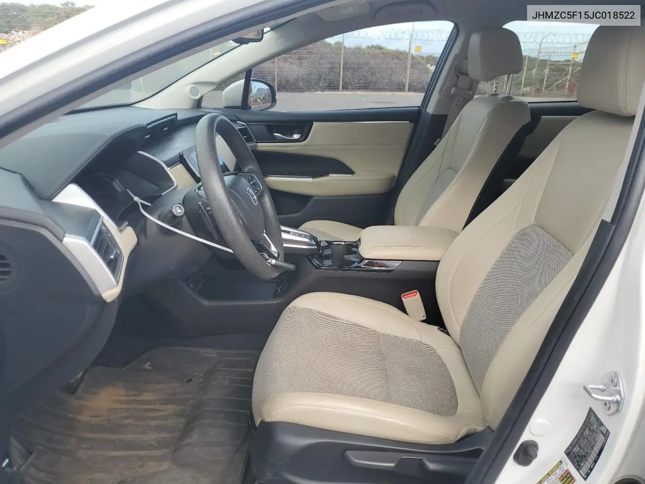 2018 Honda Clarity VIN: JHMZC5F15JC018522 Lot: 71512535