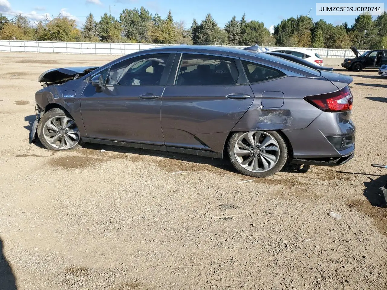 2018 Honda Clarity Touring VIN: JHMZC5F39JC020744 Lot: 89845025