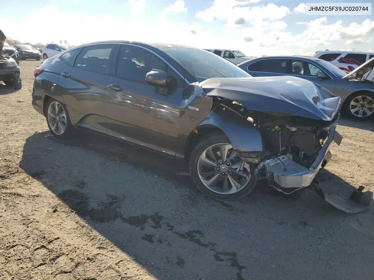 2018 Honda Clarity Touring VIN: JHMZC5F39JC020744 Lot: 89845025