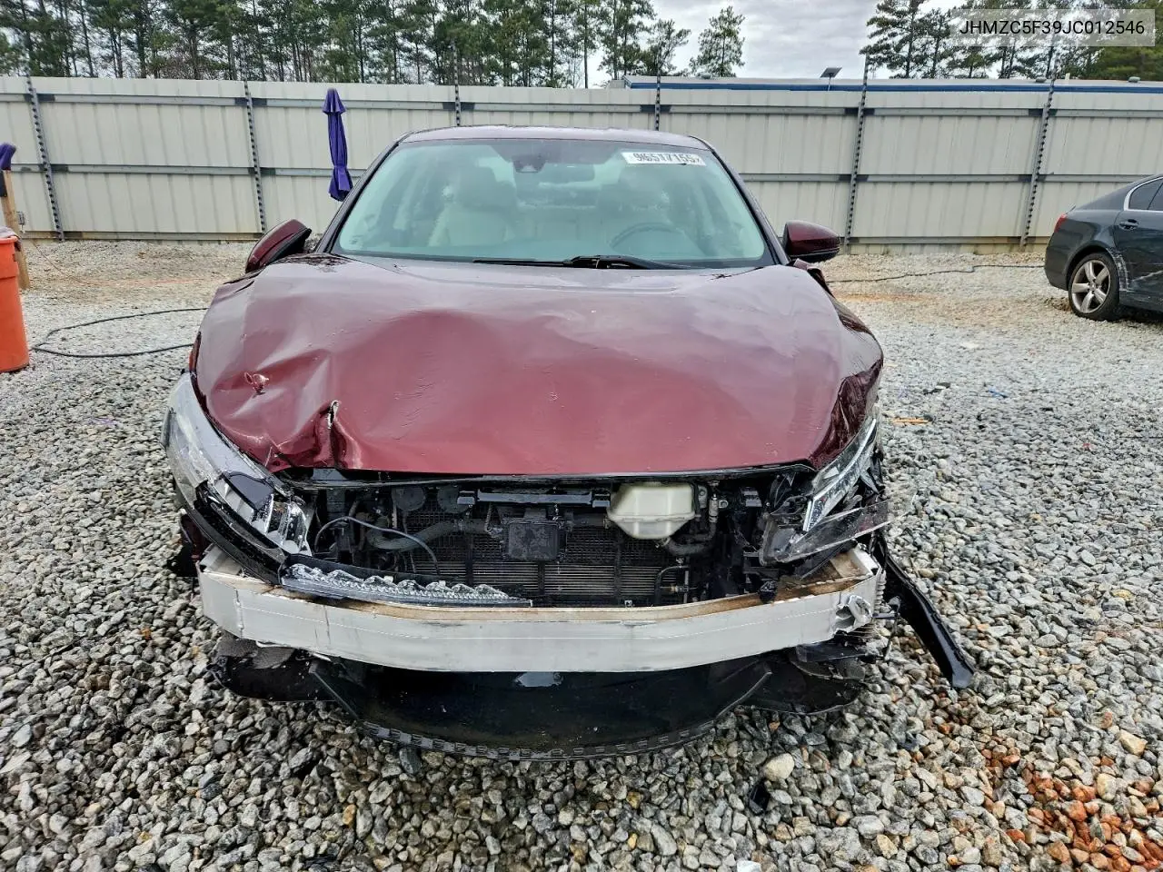 2018 Honda Clarity Touring VIN: JHMZC5F39JC012546 Lot: 96517155