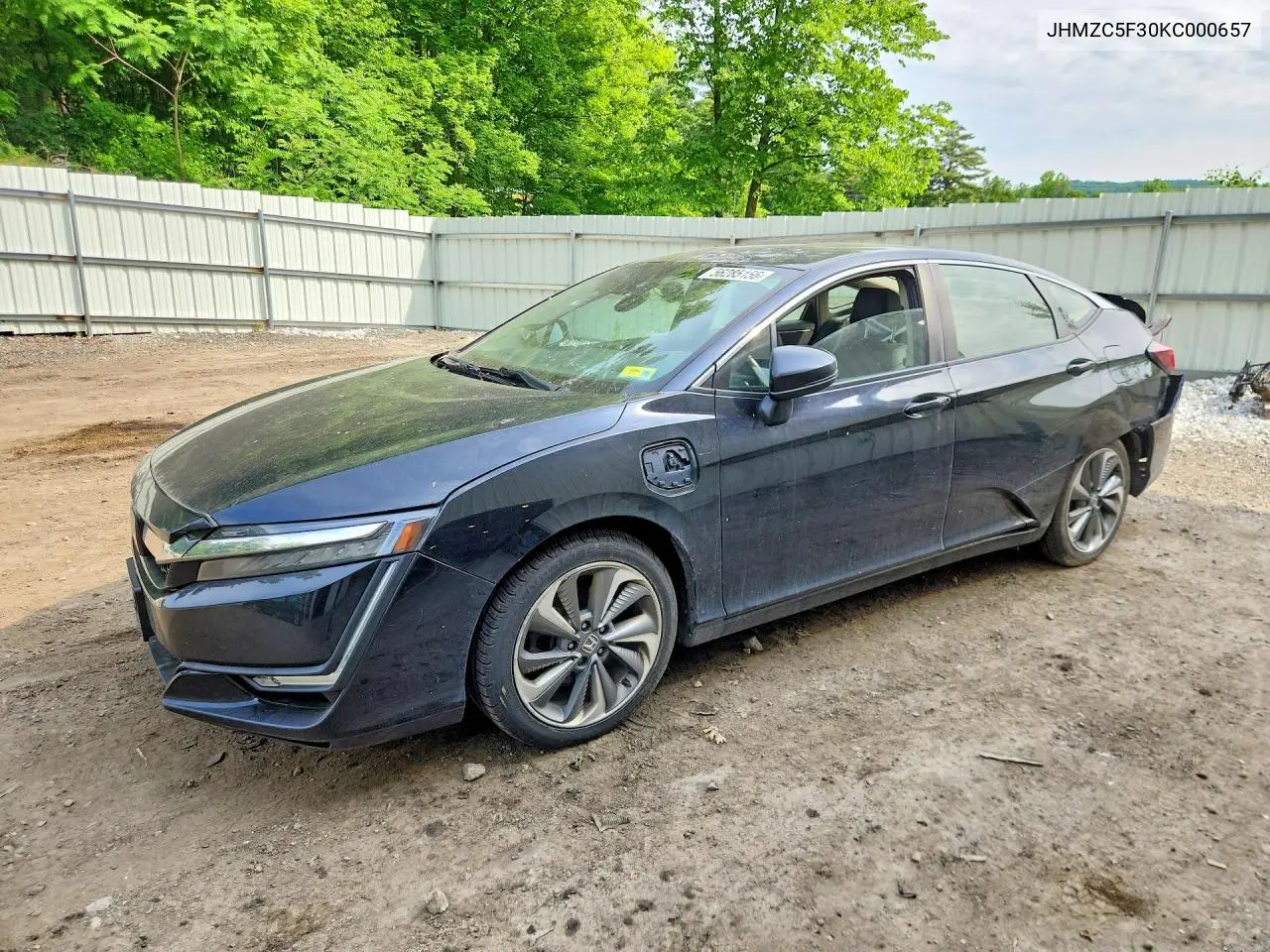 2019 Honda Clarity Touring VIN: JHMZC5F30KC000657 Lot: 56285156