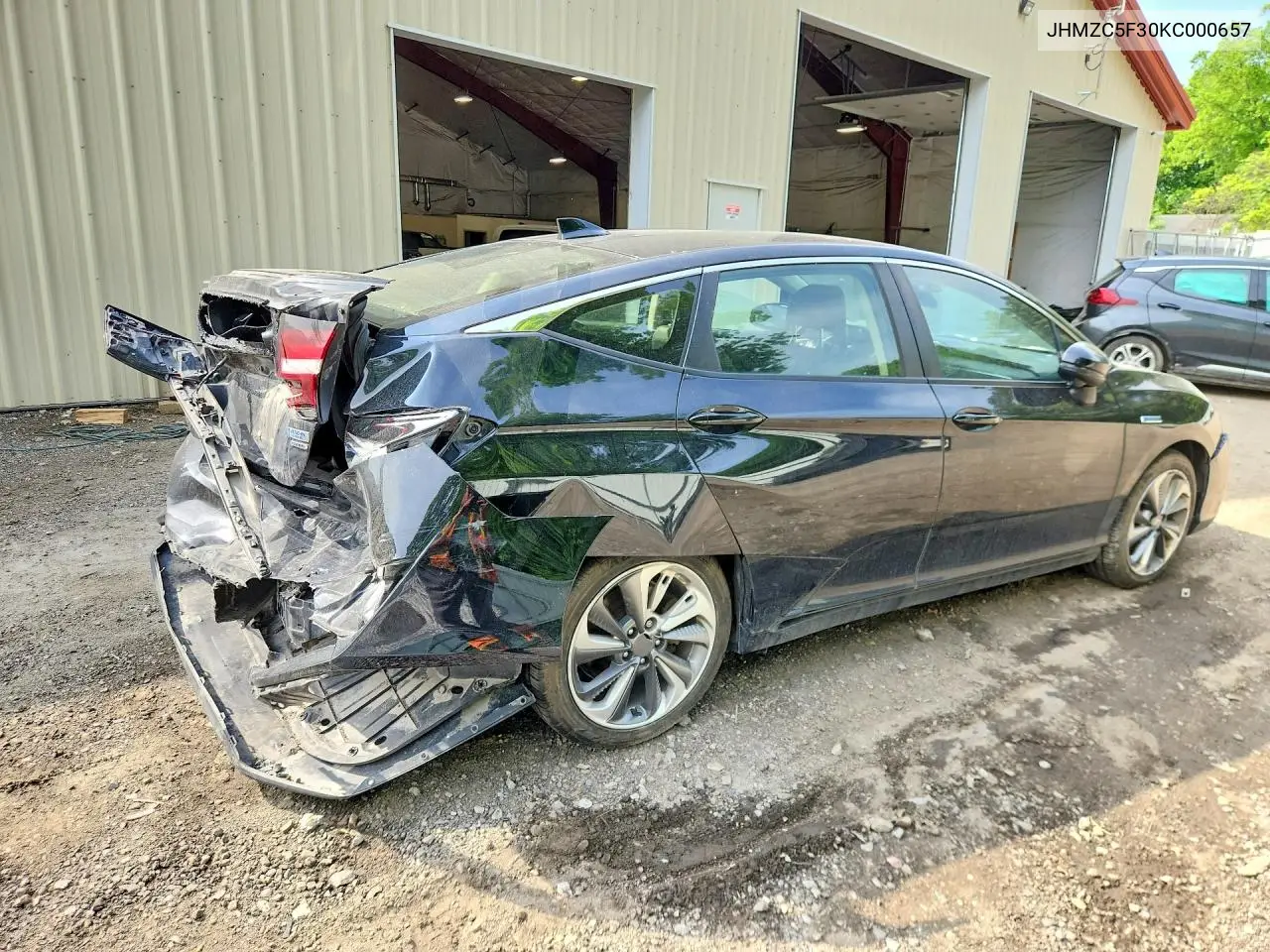 2019 Honda Clarity Touring VIN: JHMZC5F30KC000657 Lot: 56285156