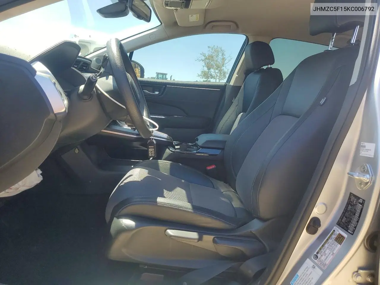 2019 Honda Clarity VIN: JHMZC5F15KC006792 Lot: 56522626