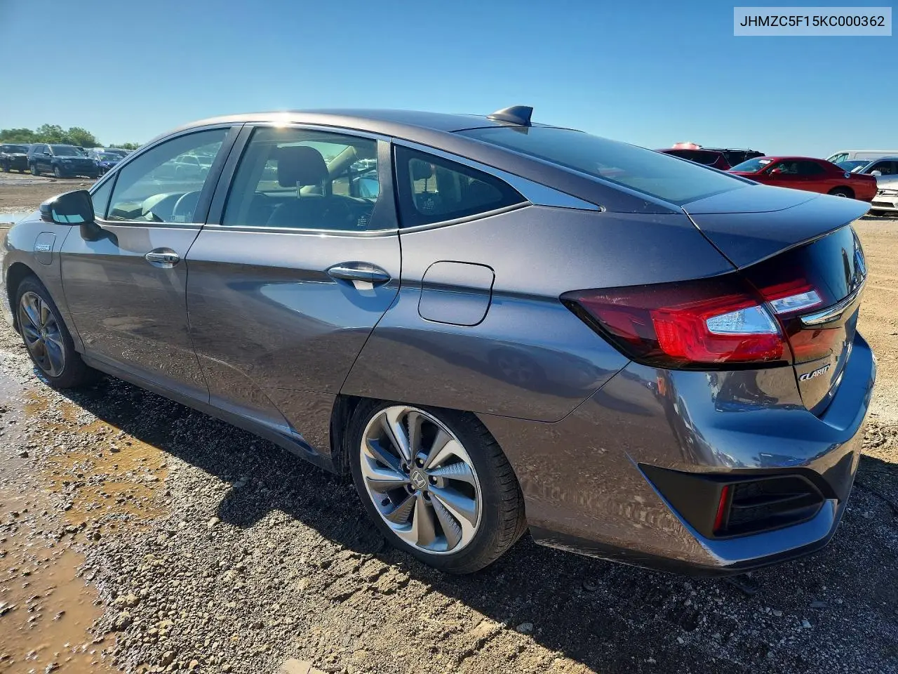 2019 Honda Clarity VIN: JHMZC5F15KC000362 Lot: 57370406