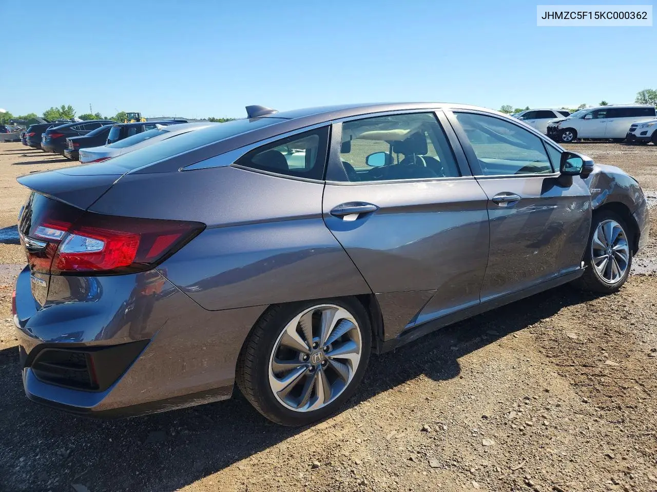 2019 Honda Clarity VIN: JHMZC5F15KC000362 Lot: 57370406