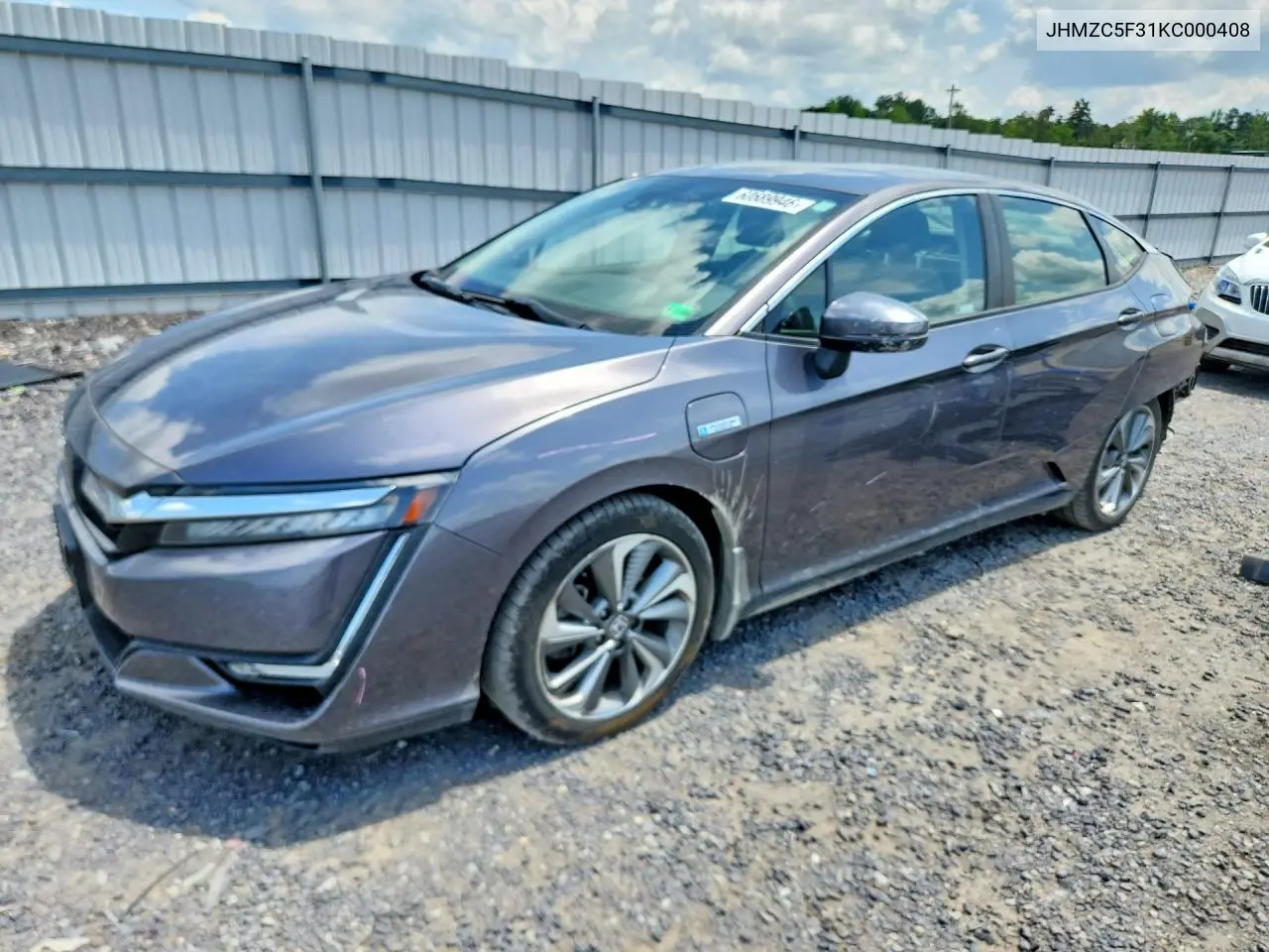 2019 Honda Clarity Touring VIN: JHMZC5F31KC000408 Lot: 60689946