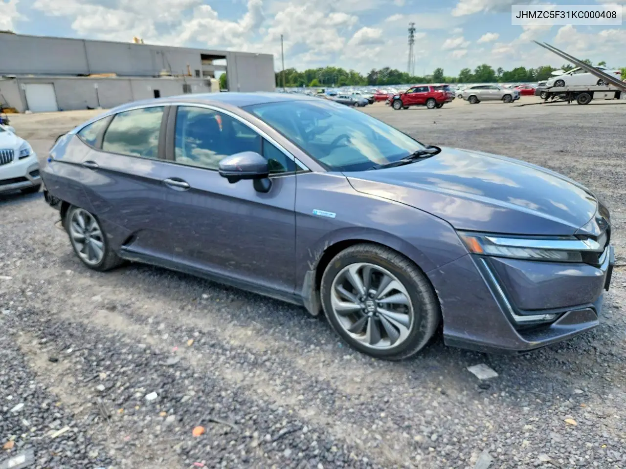2019 Honda Clarity Touring VIN: JHMZC5F31KC000408 Lot: 60689946