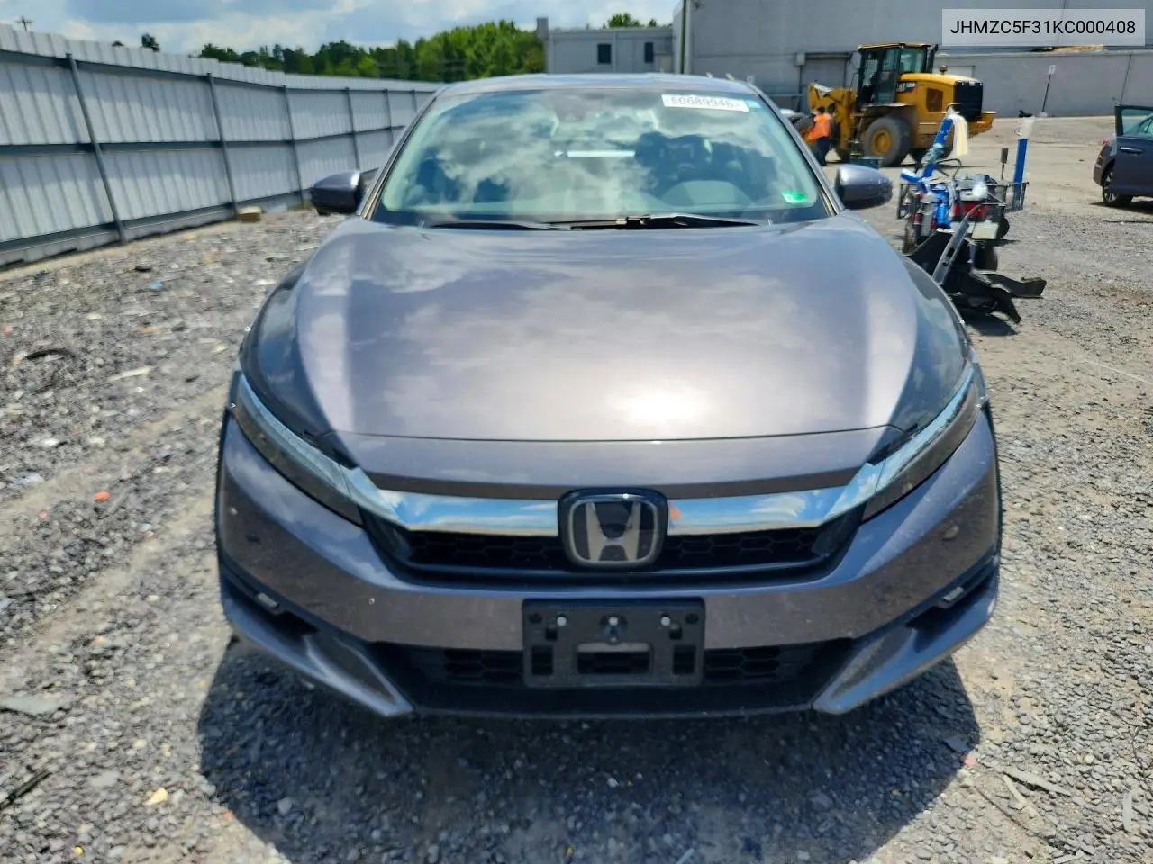2019 Honda Clarity Touring VIN: JHMZC5F31KC000408 Lot: 60689946