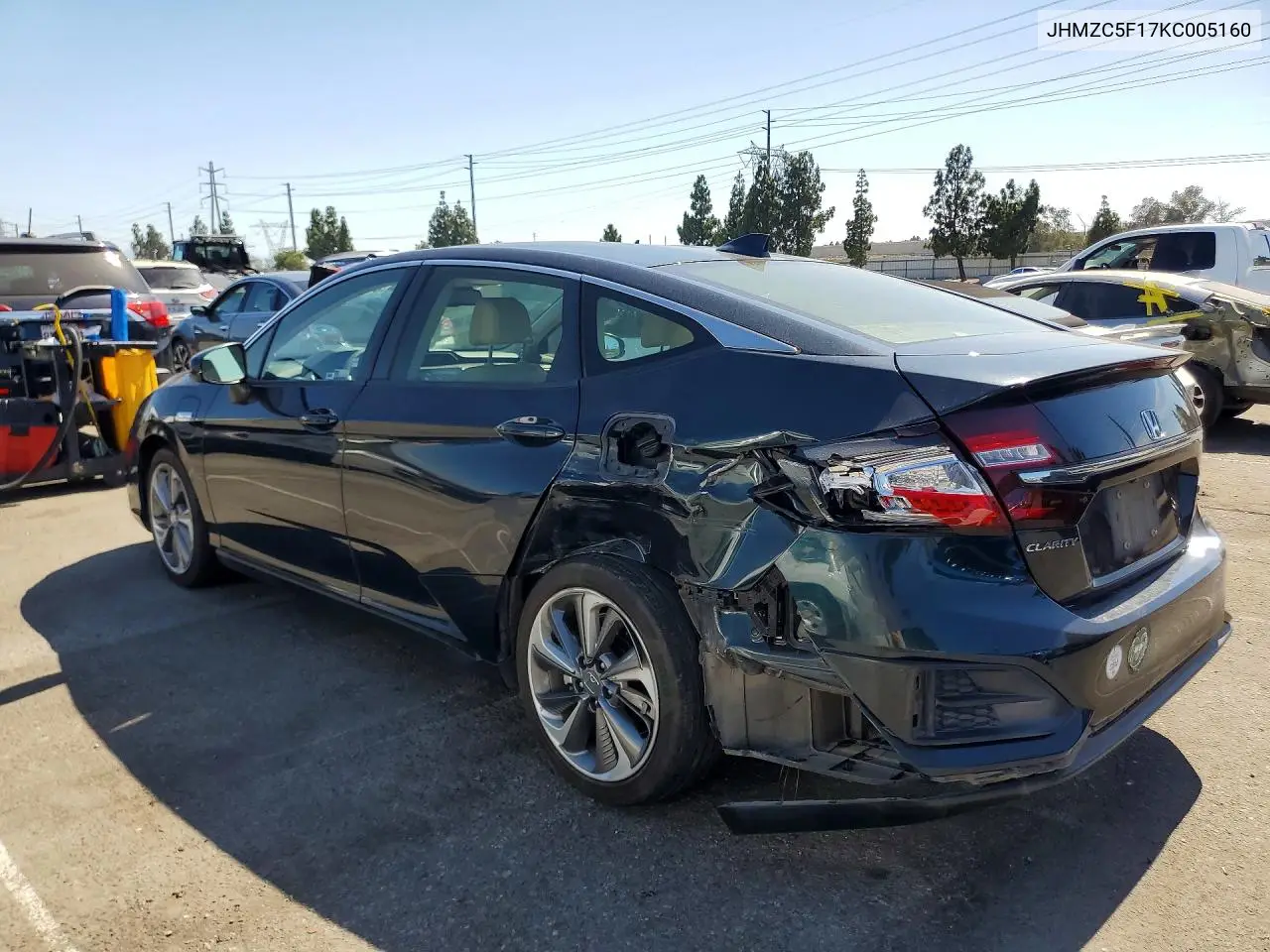2019 Honda Clarity VIN: JHMZC5F17KC005160 Lot: 61059826