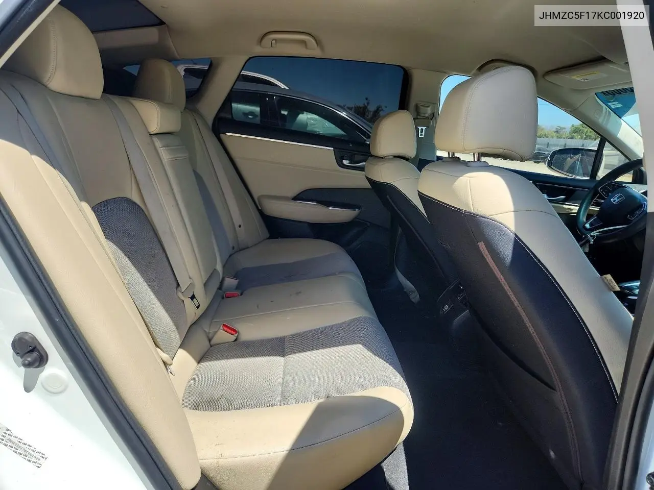 2019 Honda Clarity VIN: JHMZC5F17KC001920 Lot: 85613805