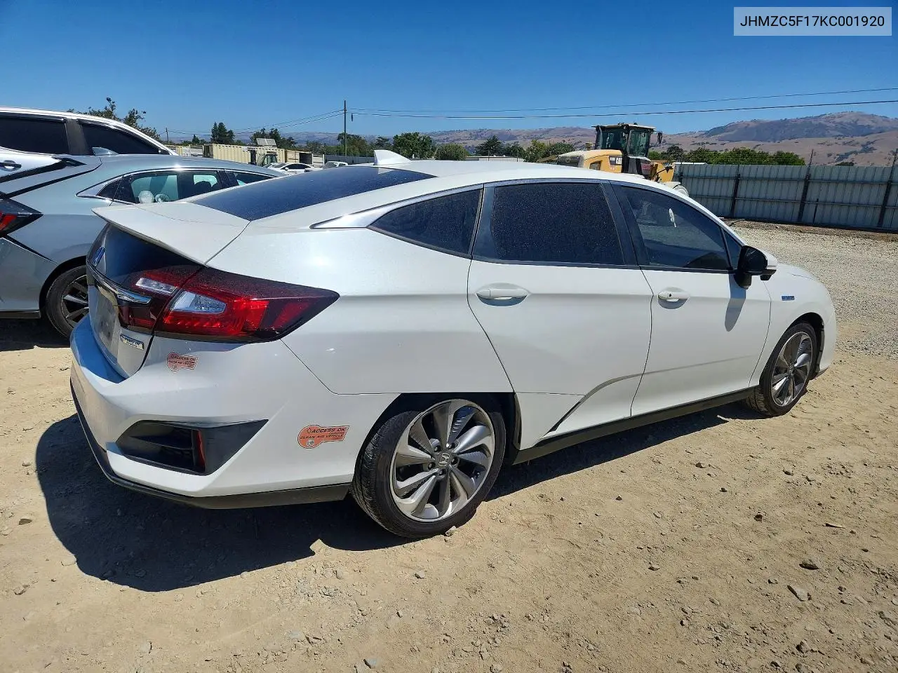 2019 Honda Clarity VIN: JHMZC5F17KC001920 Lot: 85613805
