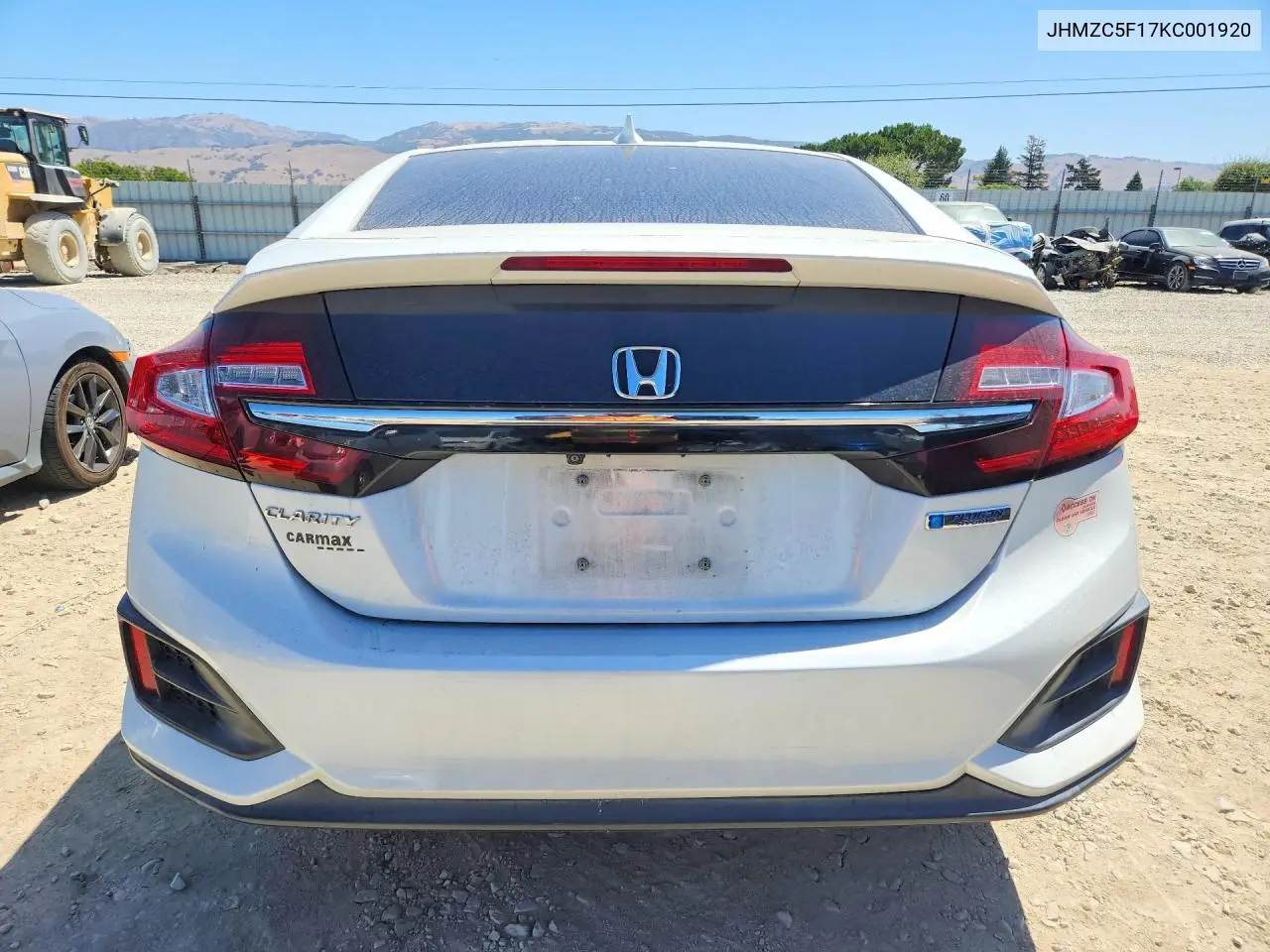2019 Honda Clarity VIN: JHMZC5F17KC001920 Lot: 85613805