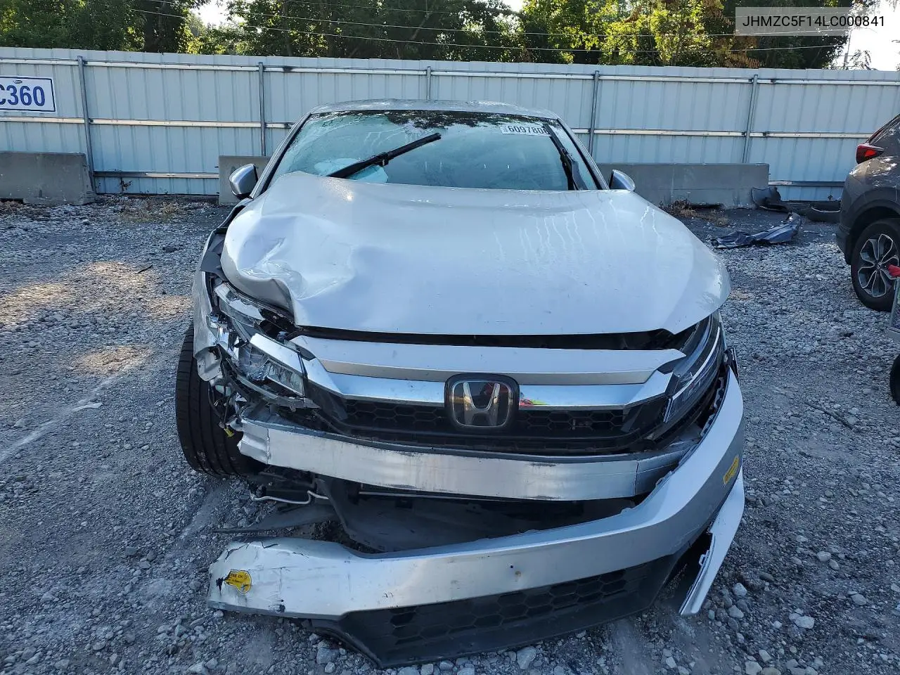 2020 Honda Clarity VIN: JHMZC5F14LC000841 Lot: 60978066