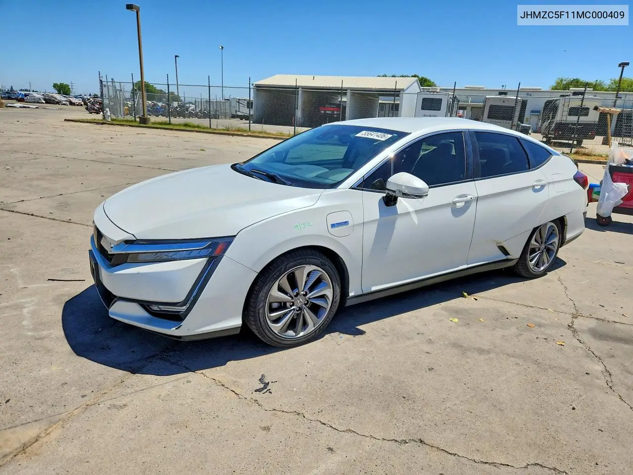 2021 Honda Clarity VIN: JHMZC5F11MC000409 Lot: 55641406