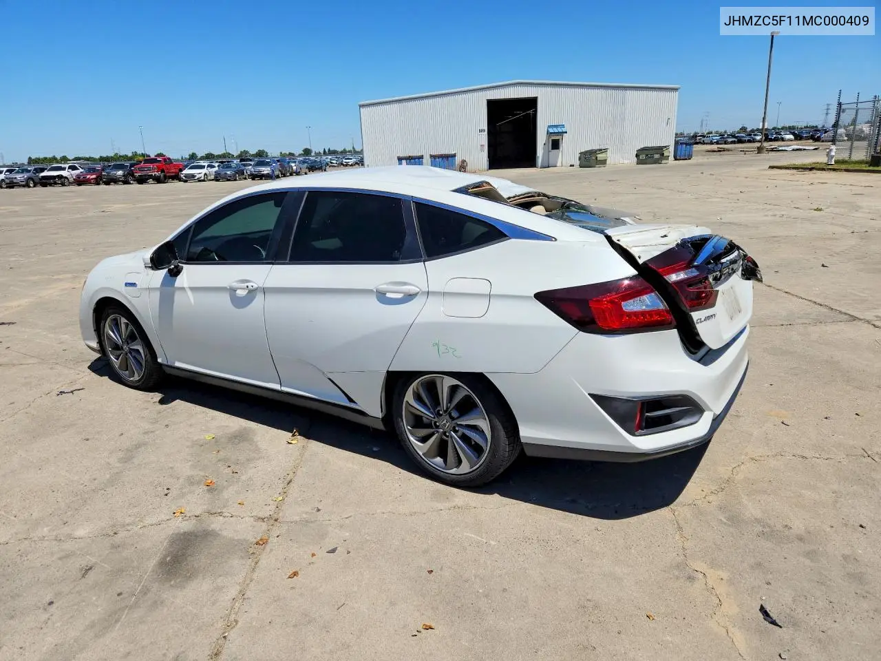 2021 Honda Clarity VIN: JHMZC5F11MC000409 Lot: 55641406