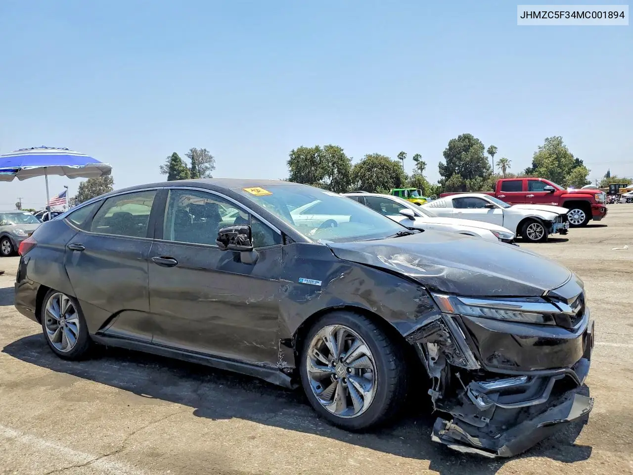 2021 Honda Clarity Touring VIN: JHMZC5F34MC001894 Lot: 56529916