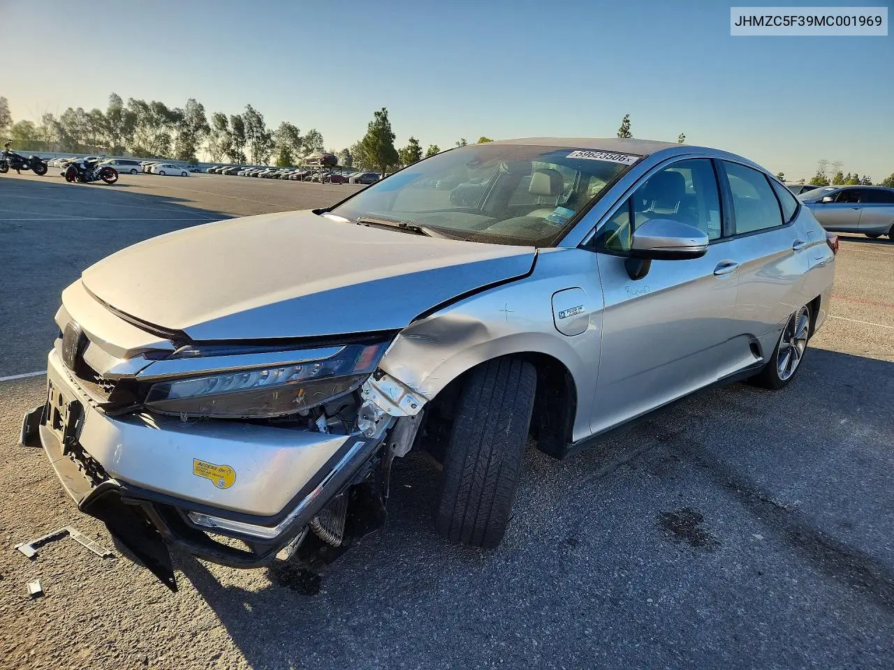 2021 Honda Clarity Touring VIN: JHMZC5F39MC001969 Lot: 59623506
