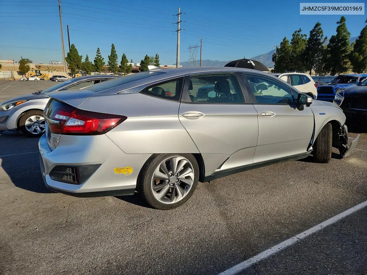 2021 Honda Clarity Touring VIN: JHMZC5F39MC001969 Lot: 59623506