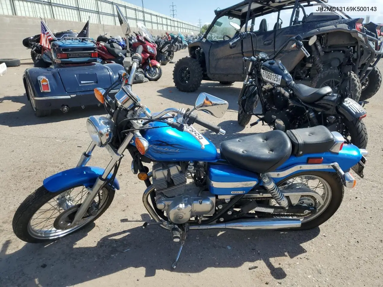 2009 Honda Cmx250 VIN: JH2MC13169K500143 Lot: 98325285