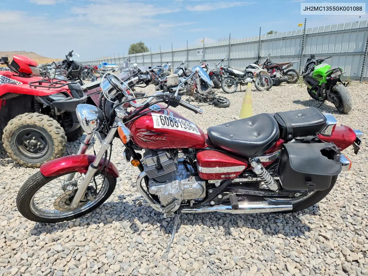 2016 Honda Cmx250 X VIN: JH2MC1355GK001088 Lot: 60881936