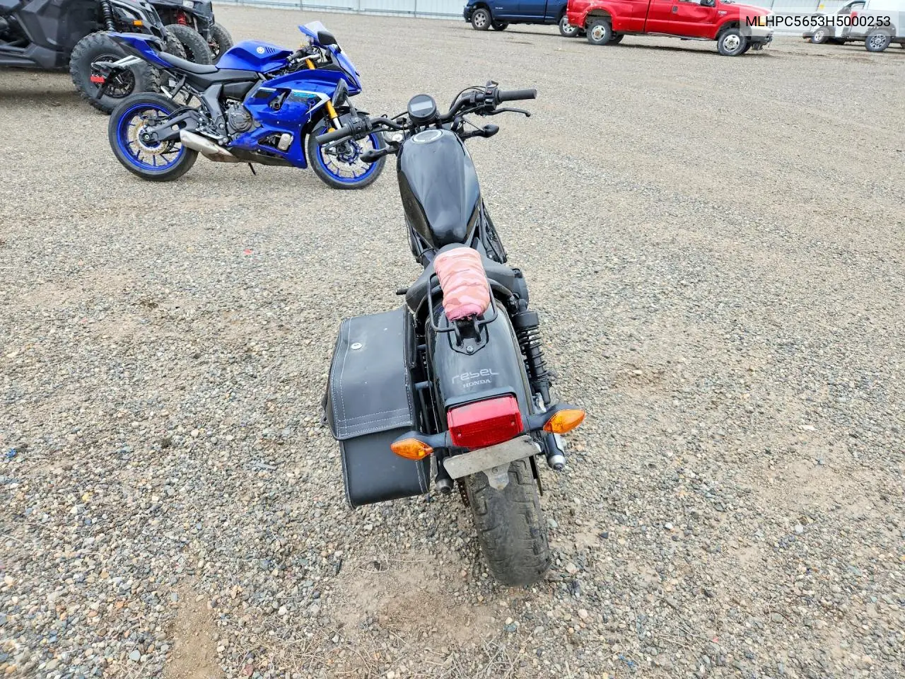 2017 Honda Cmx500 A VIN: MLHPC5653H5000253 Lot: 59862546