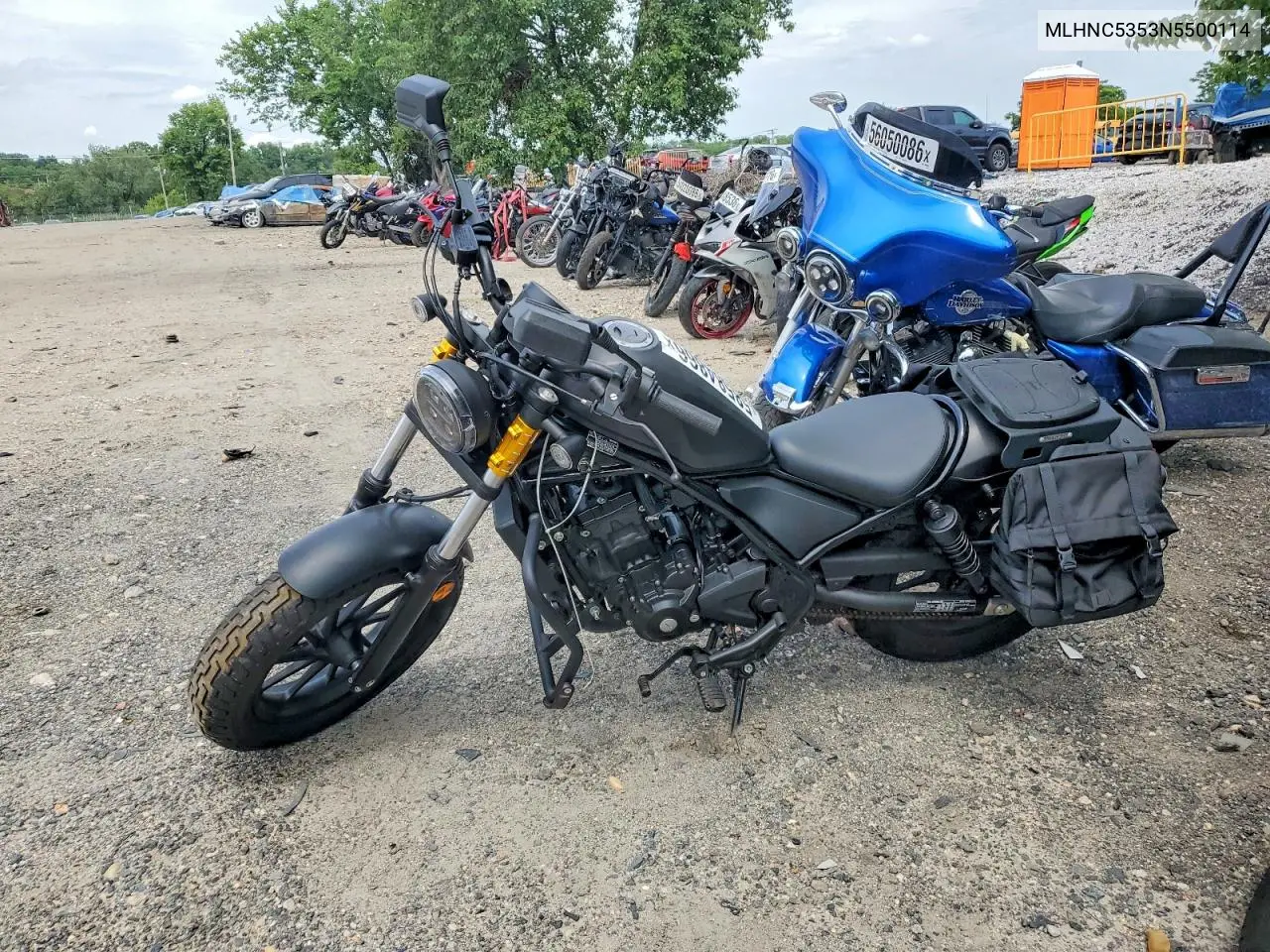 2022 Honda Cmx300 A VIN: MLHNC5353N5500114 Lot: 58584866