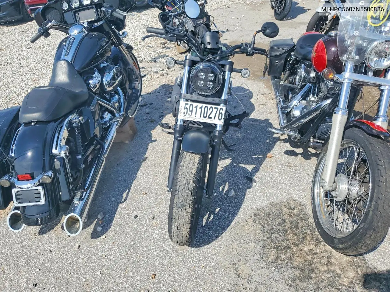 2022 Honda Cmx500 VIN: MLHPC5607N5500836 Lot: 59110276
