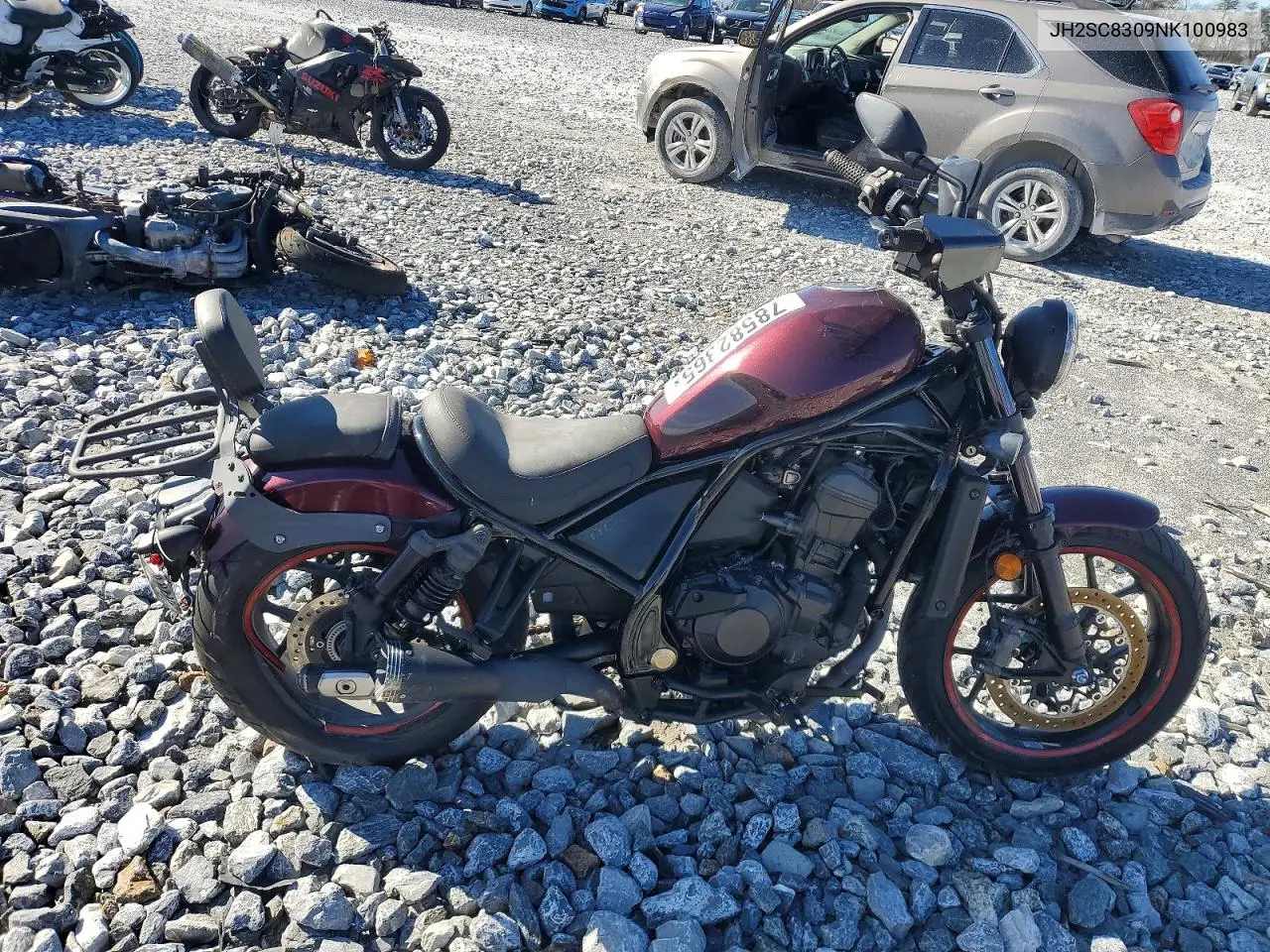 2022 Honda Cmx1100 A VIN: JH2SC8309NK100983 Lot: 78582365