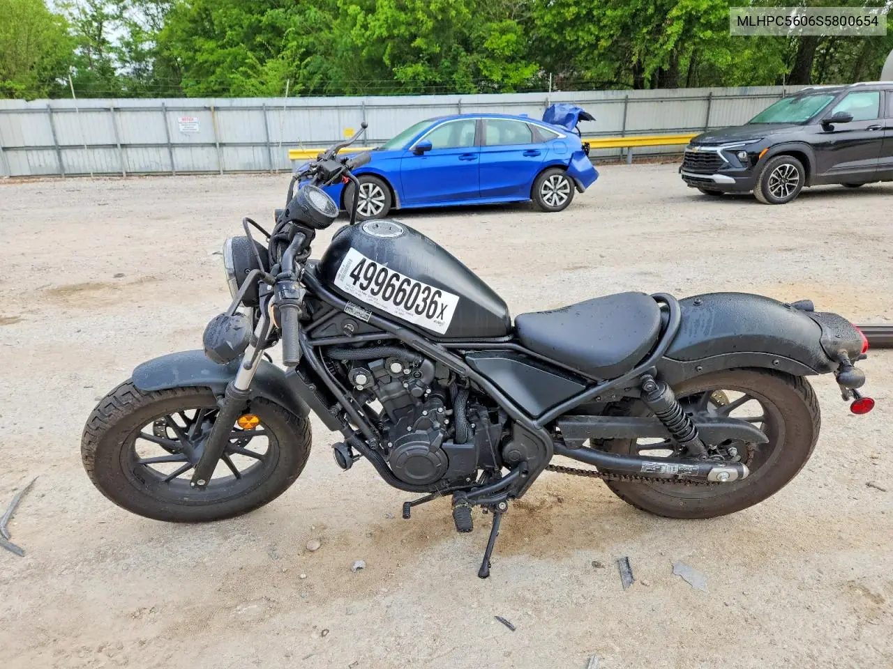 2025 Honda Cmx500 VIN: MLHPC5606S5800654 Lot: 49966036