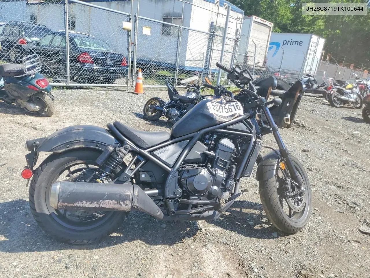2026 Honda Cmx1100 A VIN: JH2SC8719TK100644 Lot: 59075616