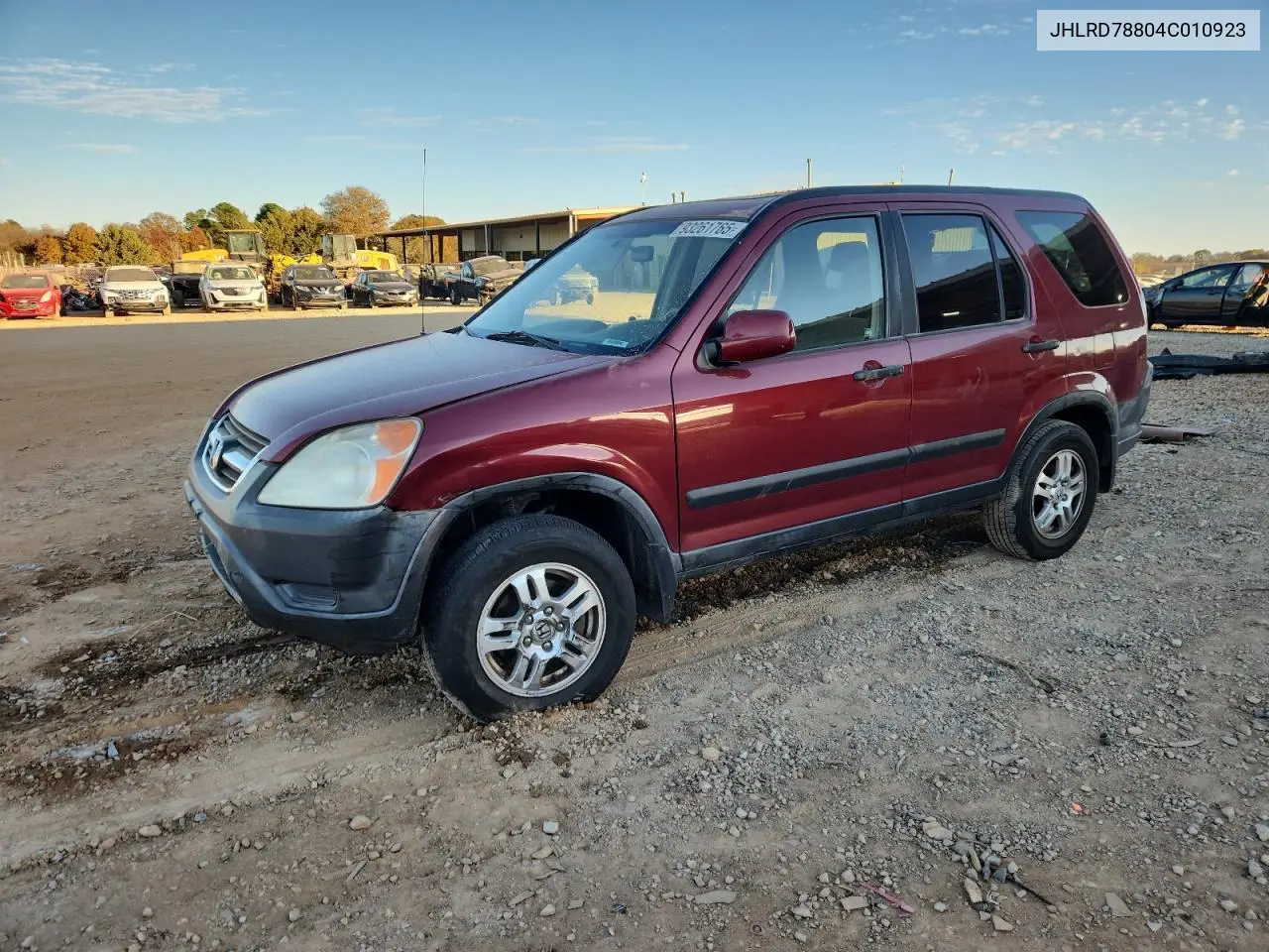 JHLRD78804C010923 2004 Honda Cr-V Ex