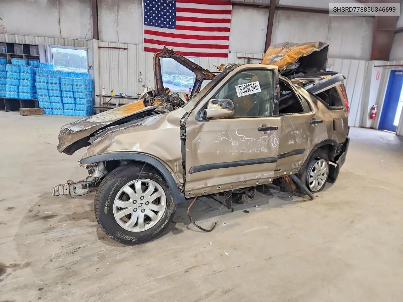 2005 Honda Cr-V Ex VIN: SHSRD77885U346699 Lot: 53092546