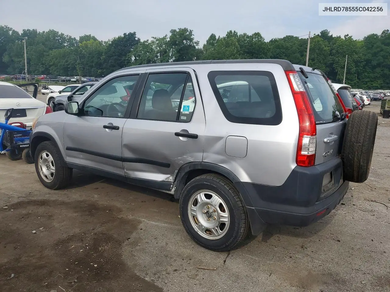 2005 Honda Cr-V Lx VIN: JHLRD78555C042256 Lot: 60062576