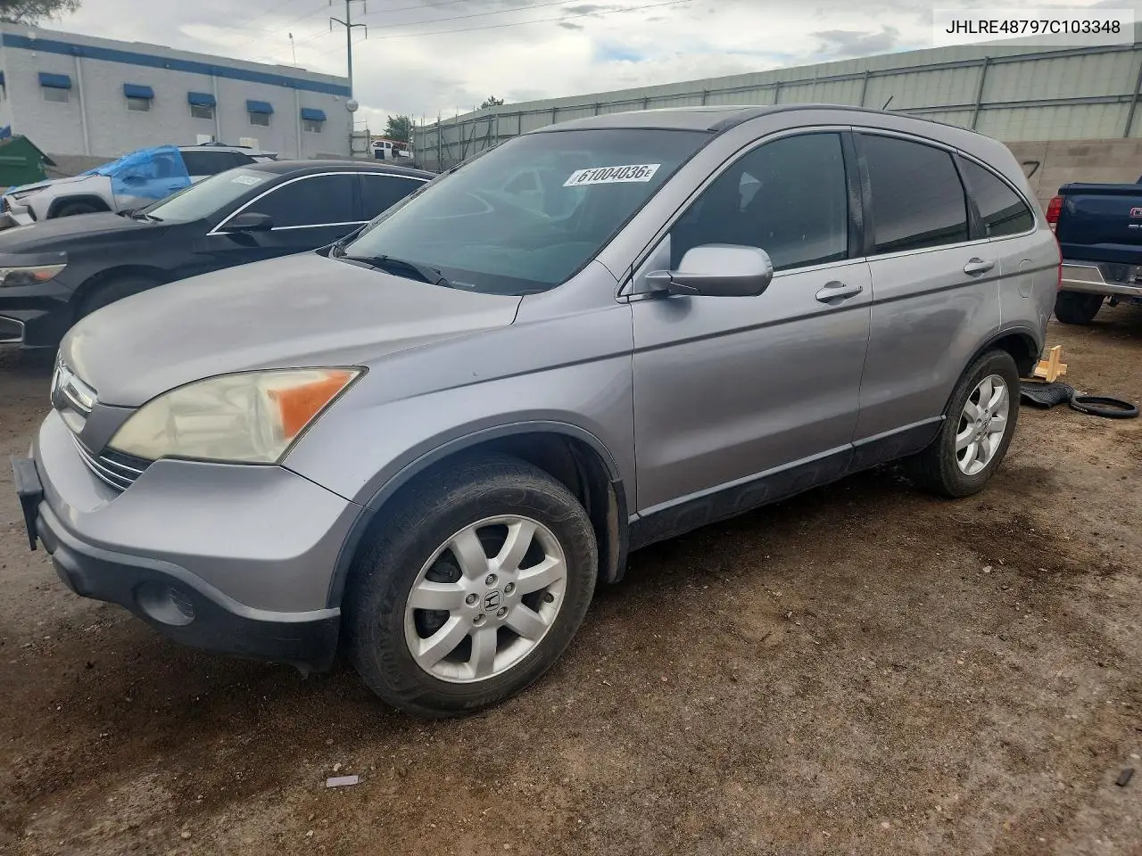 2007 Honda Cr-V Exl VIN: JHLRE48797C103348 Lot: 61004036