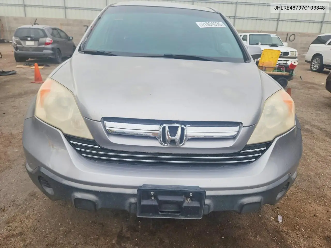 2007 Honda Cr-V Exl VIN: JHLRE48797C103348 Lot: 61004036