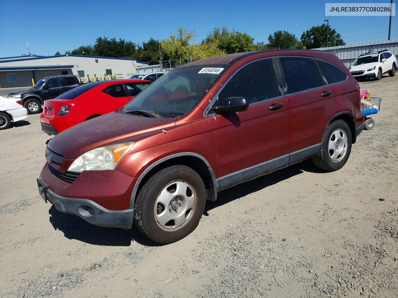 JHLRE38377C080286 2007 Honda Cr-V Lx