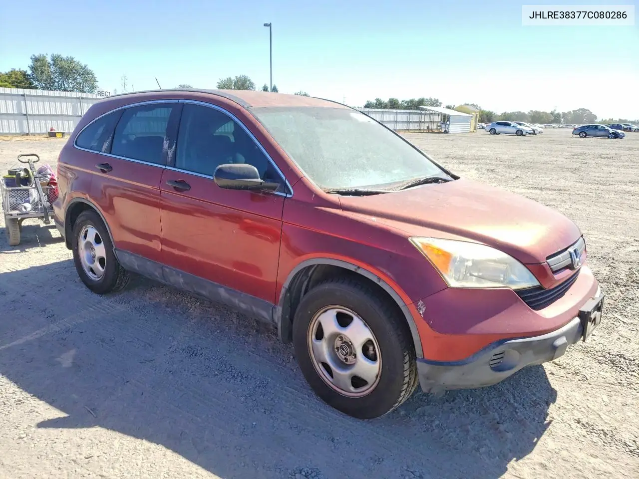 JHLRE38377C080286 2007 Honda Cr-V Lx