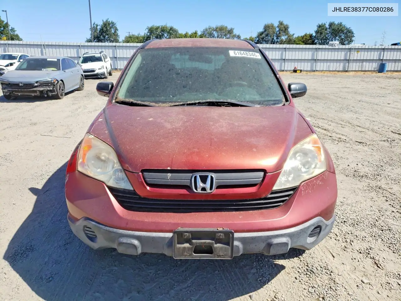 JHLRE38377C080286 2007 Honda Cr-V Lx