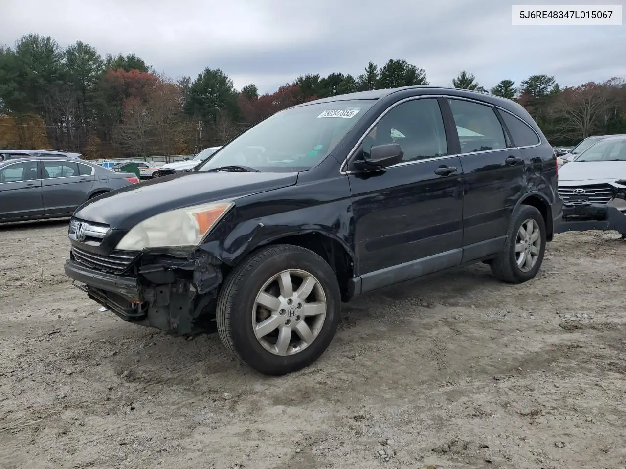 5J6RE48347L015067 2007 Honda Cr-V Lx