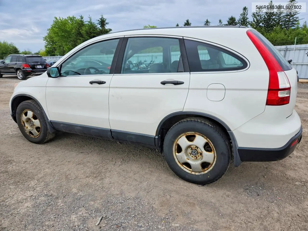 2008 Honda Cr-V Lx VIN: 5J6RE48308L807802 Lot: 57708186