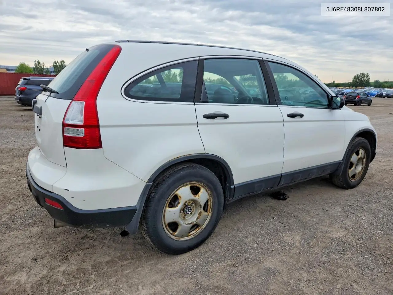 2008 Honda Cr-V Lx VIN: 5J6RE48308L807802 Lot: 57708186