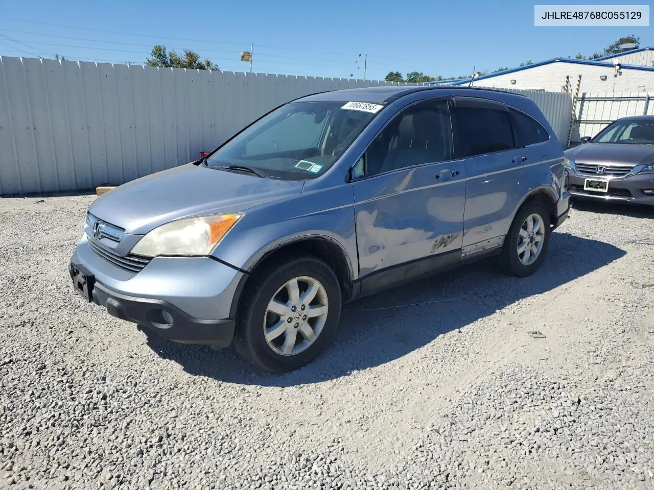 JHLRE48768C055129 2008 Honda Cr-V Exl