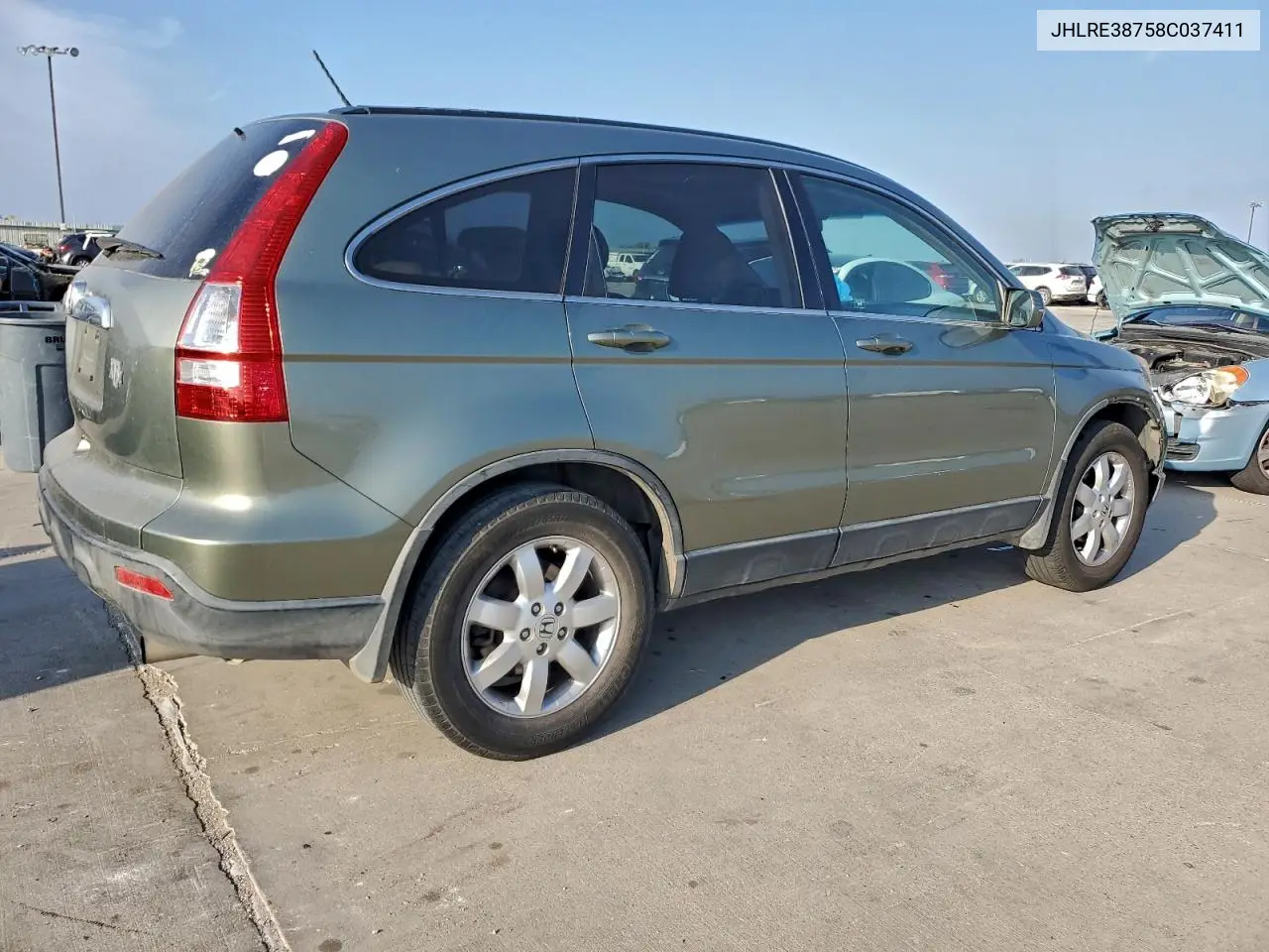 JHLRE38758C037411 2008 Honda Cr-V Exl
