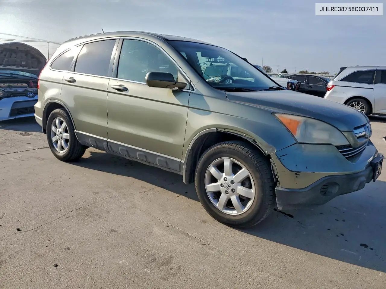 JHLRE38758C037411 2008 Honda Cr-V Exl