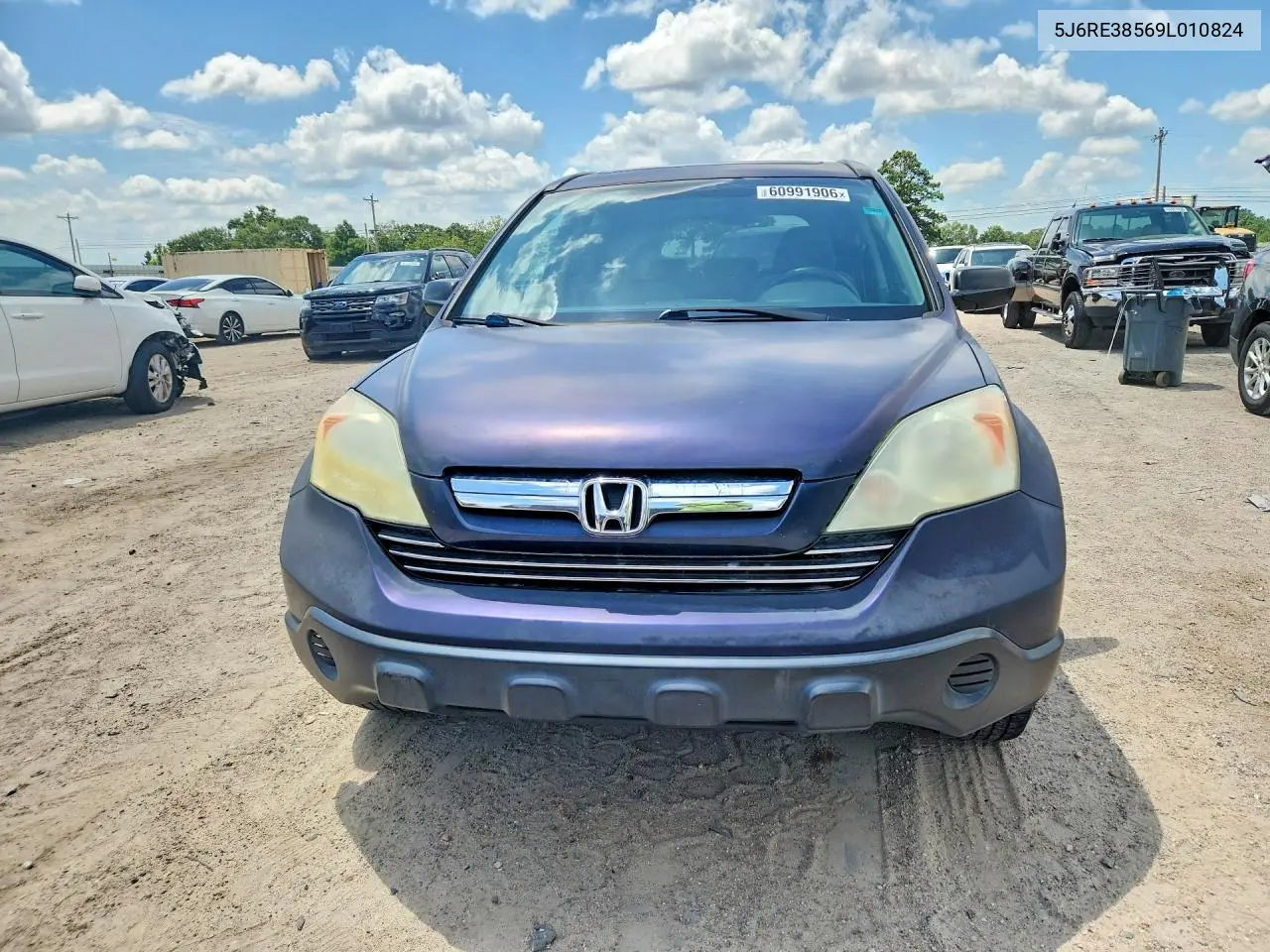 2009 Honda Cr-V Ex VIN: 5J6RE38569L010824 Lot: 60991906